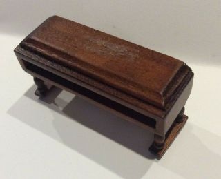 Vtg DollHouse Miniature Antique Wood Carved Wall Shelf Furniture Accessory 2