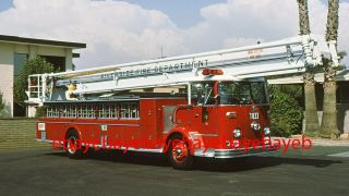 Fire Apparatus Slide,  Truck 833,  Riverside / Ca,  1967 Crown / Snorkel