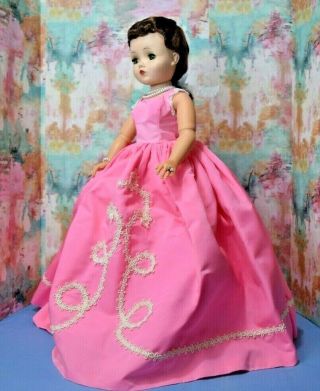 Vintage Madame Alexander 20 21 Cissy Portrait Doll Dress Pink Taffeta Cornelia