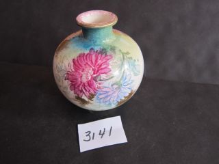 Antique Royal Bonn Round Vase Hand Painted Flowers 1755 marking 3