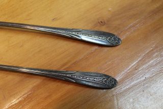 2 National Silver Co A1 1930 Princess Royal Silverplate Iced Tea Spoons 2