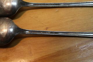2 National Silver Co A1 1930 Princess Royal Silverplate Iced Tea Spoons 5