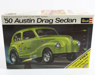 1950 Austin Drag Sedan Good Year Vintage Issue Revell 1:25 H - 1208 Model Kit