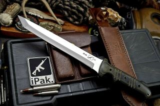 Cfk Ipak Handmade D2 Custom Modern Tactical Legion Tanto Machete Blade Knife