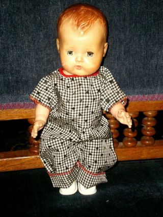 Darling Vtg 13 1/2 " Tiny Tears/dy Dee Black/white Checked/dotted Pant Outfit