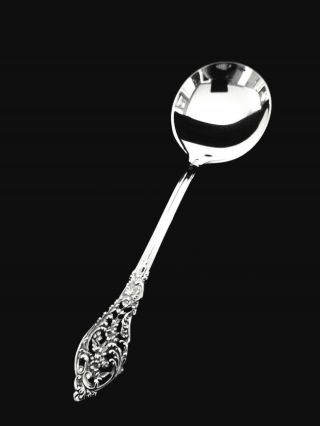 Reed & Barton Florentine Lace Sterling Silver Cream Soup Spoon - 6 1/4 " 