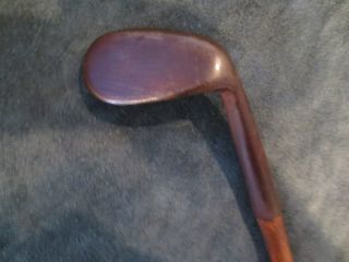 Antique Wood Shaft Hickory T.  Stewart Smooth Face Rut Niblick