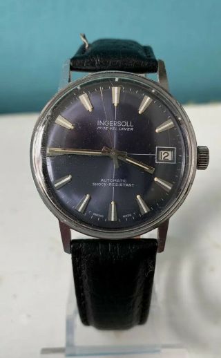 Vintage Ingersoll 17 Jewel Lever Automatic Men’s Wristwatch Problem With Hands