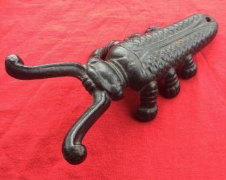 Vintage Cast Iron Beetle Boot Jack Western Style Country Decor Or Boot Removal