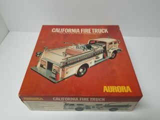 Aurora California Fire Truck 1:32 Scale Plastic Model Kit 599 - 350