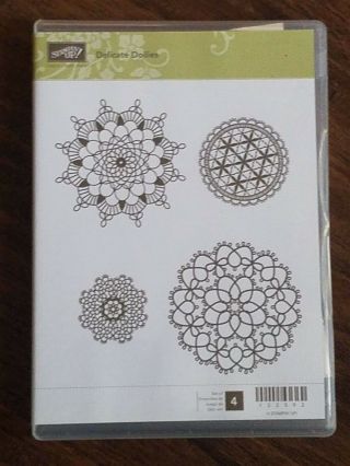 Delicate Doilies Stampin Up Clear Mount Vintage Old Time Antique