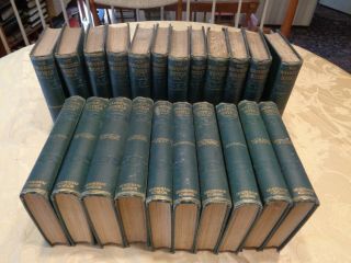 Antique 1870 - 71 The Waverley Novels Centenary Edition Sir Walter Scott Green Cvr