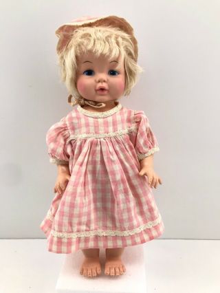 Vintage Goldberger Softina Baby Doll Miracle Soft Foam Doll Drink Wets