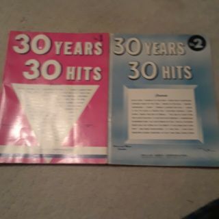 Vintage 30 Years 30 Hits,  Vol 1,  2 1950,  1952 Piano Sheet Music