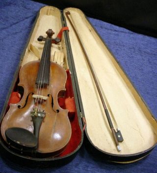 Antique Jacobus Stainer In Absam 17?? Violin With Bow And Case