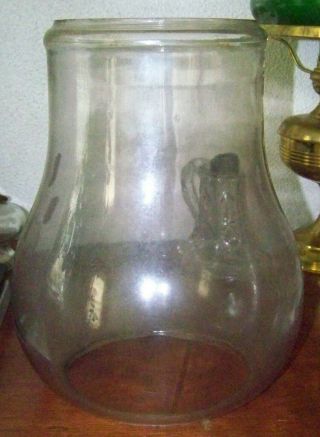 Dietz No.  3 Tubular Street Lamp Globe - Large - Antique - - 5 1/2 " X6 " X10 1/2 "