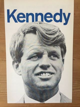 Robert Kennedy Presidential Campaign - 21 X 14 Cm - 1968