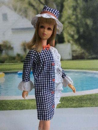 Vintage Barbie Francie 1273 “side Kick ” (1966 - 1967) Complete Outfit Vgc