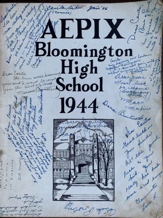 1944 Aepix Yearbook Bloomington,  Illinois Il Annual