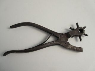 Lowentraut Antique Leather Leathercraft Hole Punch Revolver Pliers Tool