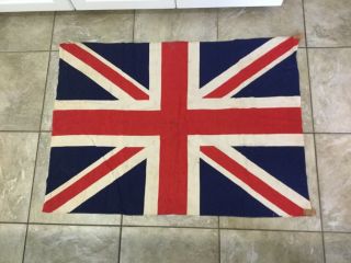 Antique Union Jack Flag,  Cotton,  Made In England