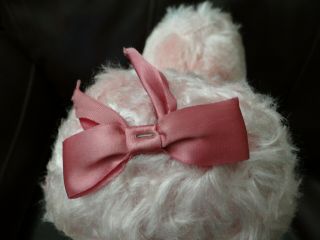Vintage 1950s/60s PINK French Poodle Dog Plush Stuffed Animal Carnival Toy Prize 4