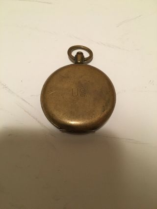 Vintage S And W Ny Us Military Brass Compass
