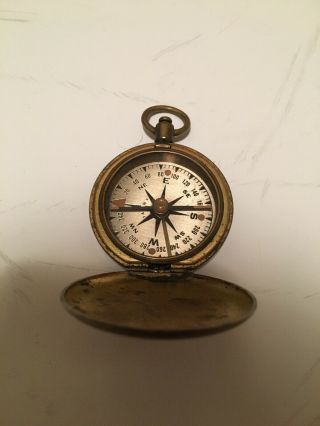 Vintage S And W NY US Military Brass Compass 4