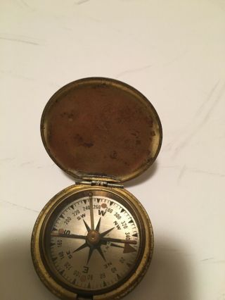 Vintage S And W NY US Military Brass Compass 6