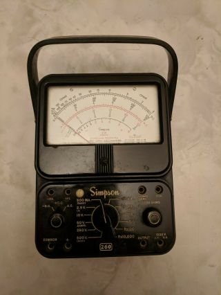 Simpson Model 260 Analog Multimeter Series 6P with Overload Protection 2