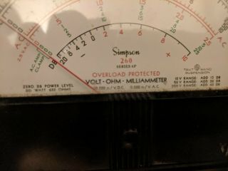 Simpson Model 260 Analog Multimeter Series 6P with Overload Protection 3