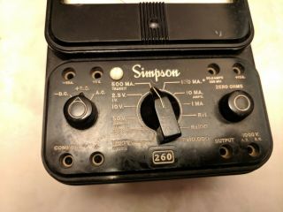 Simpson Model 260 Analog Multimeter Series 6P with Overload Protection 4