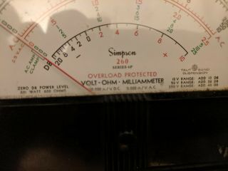 Simpson Model 260 Analog Multimeter Series 6P with Overload Protection 5