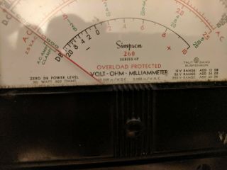 Simpson Model 260 Analog Multimeter Series 6P with Overload Protection 6