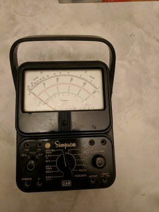 Simpson Model 260 Analog Multimeter Series 6P with Overload Protection 7