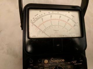 Simpson Model 260 Analog Multimeter Series 6P with Overload Protection 8