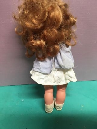 Vintage 1960s Small Vinyl Little Girl Character Doll 3 1/2 