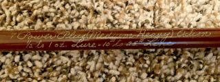 Vintage Heddon Stainless Wire Mark 6749 Spin/bait Casting Rod Rod