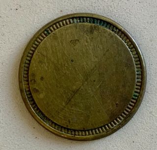 Johnson & Radcliffe Not Transferable Cambridge Maryland Antique Brass MD Token 2