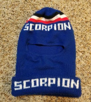 Vintage Scorpion Snowmobile Stocking Hat Cap Clothing Knit Winter Ski Mask