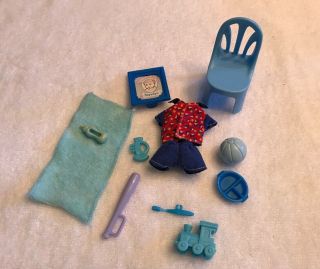Kelly Tommy Dollhouse Size Piece Accessories Doll Clothes Blue