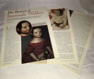 4p History Article,  Color Pics - The Mystery Of Izannah Walker
