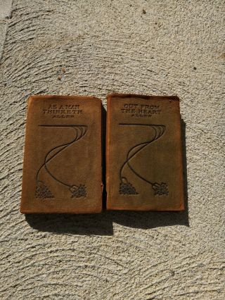 As A Man Thinketh Paperback And Out From The Heart Tiny Leather Bound Antique