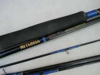 Vintage Mitchell C660 - Bpf Graphite Composite 5 Piece Fly Rod 6 - 7 Weight Pvc Tube