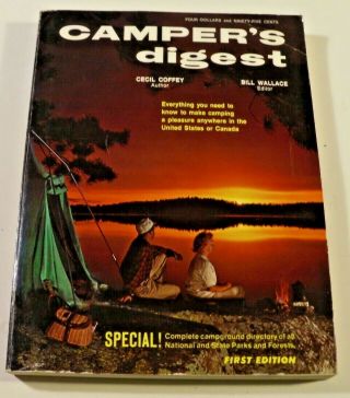 Vintage 1970 Book Campers Digest Campgrounds/rvs/campers/retro Camping Info