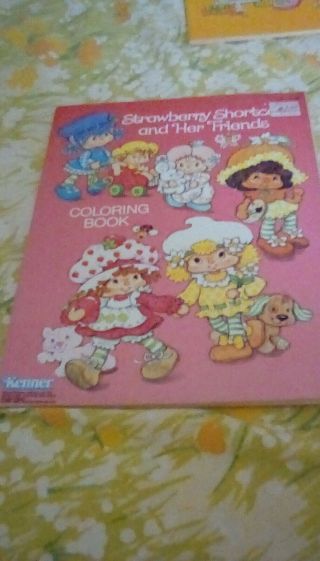 Strawberry Shortcake And Her Friends Coloring Book 1981 Vintage Kenner