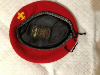 Official Bsa Boy Scout Uniform Red Beret Hat From The 