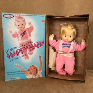 Vintage Horsman Happy Baby Doll 16 " Box Pink Jump Sweat Suit
