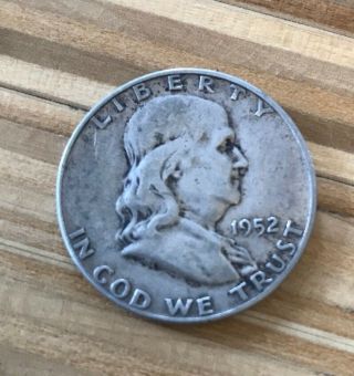 1952 - Benjamin Franklin Half Dollar - United States Antique Coin - Ungraded