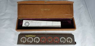 Vintage Addometer Mechanical Adding Machine With Case He